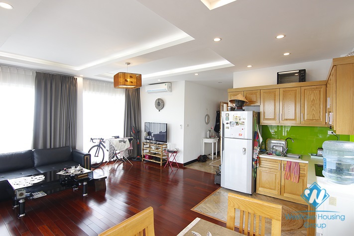 Lake view apartment with big balcony for rent in Truc Bach area, Ba Dinh District 