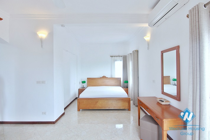 Beautiful 4 bedrooms with big balcony apartment for rent in Tay Ho District 