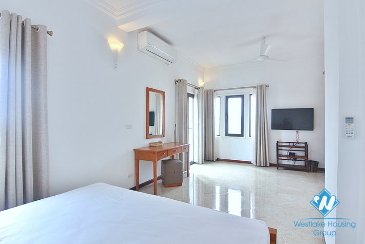 Beautiful 4 bedrooms with big balcony apartment for rent in Tay Ho District 