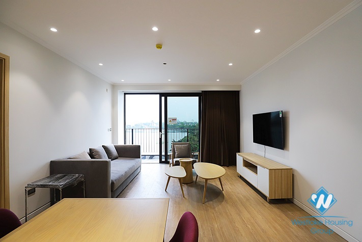Amazing view apartment with 2 bedrooms for rent in Truc Bach area, Ba Dinh District 