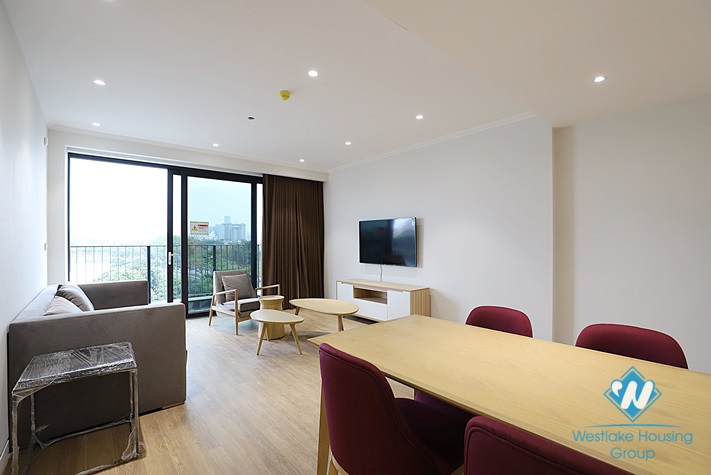 Amazing view apartment with 2 bedrooms for rent in Truc Bach area, Ba Dinh District 