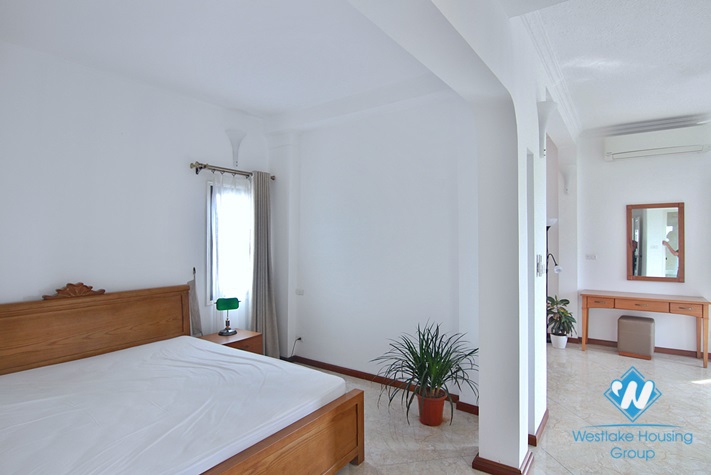Beautiful 4 bedrooms with big balcony apartment for rent in Tay Ho District 