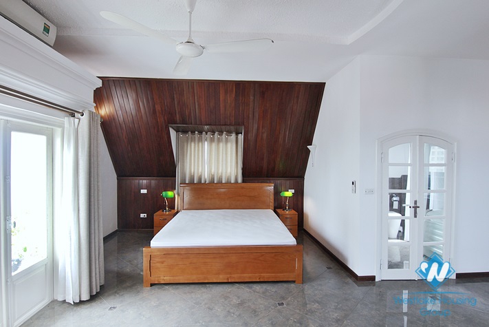 Beautiful 4 bedrooms with big balcony apartment for rent in Tay Ho District 