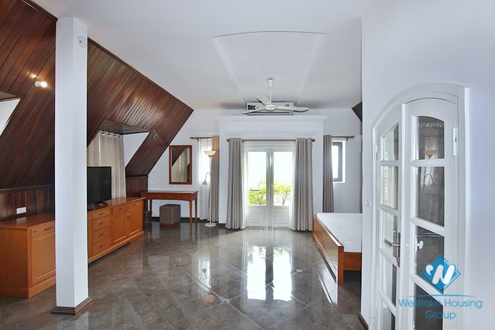 Beautiful 4 bedrooms with big balcony apartment for rent in Tay Ho District 