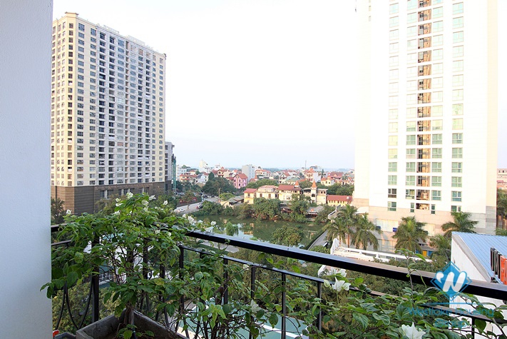 Beautiful 4 bedrooms with big balcony apartment for rent in Tay Ho District 