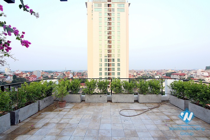 Beautiful 4 bedrooms with big balcony apartment for rent in Tay Ho District 