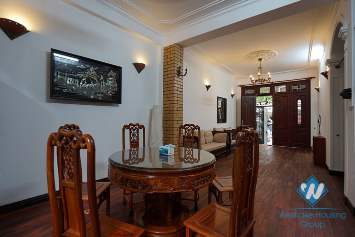 A spacious three-bedroom house on Lac Chinh street, Truc Bach area, Ba Dinh