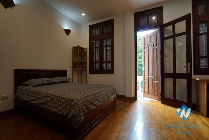 A spacious three-bedroom house on Lac Chinh street, Truc Bach area, Ba Dinh