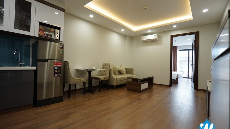 Modern apartment with a balcony and lake view on Kim Ma Str