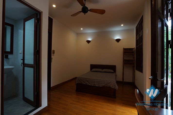 A spacious three-bedroom house on Lac Chinh street, Truc Bach area, Ba Dinh
