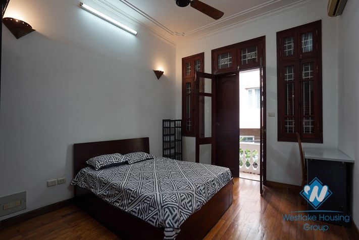 A spacious three-bedroom house on Lac Chinh street, Truc Bach area, Ba Dinh