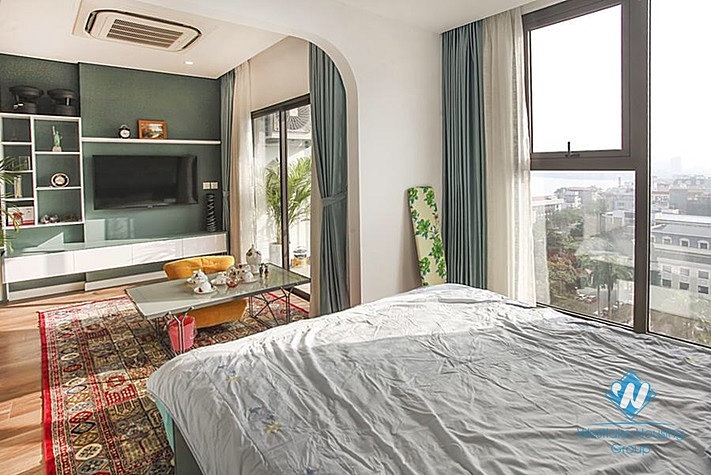 Studio Apartment with lovely texture for rent in El Dorado Lac Long Quan