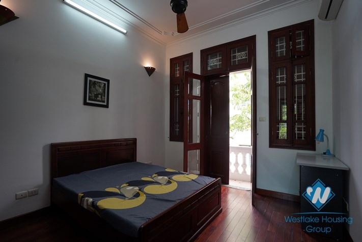 A spacious three-bedroom house on Lac Chinh street, Truc Bach area, Ba Dinh