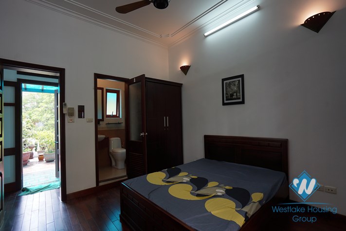A spacious three-bedroom house on Lac Chinh street, Truc Bach area, Ba Dinh