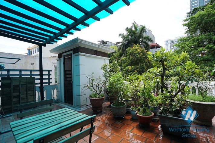 A spacious three-bedroom house on Lac Chinh street, Truc Bach area, Ba Dinh