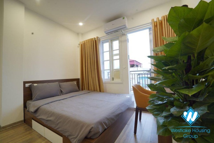 A nice 1 bedroom studio in soughtly with lovely balcony for rent in Cau giay