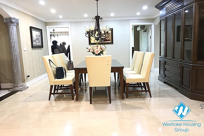 A classic 4 bedroom apartment for rent in Ciputra Compound. 