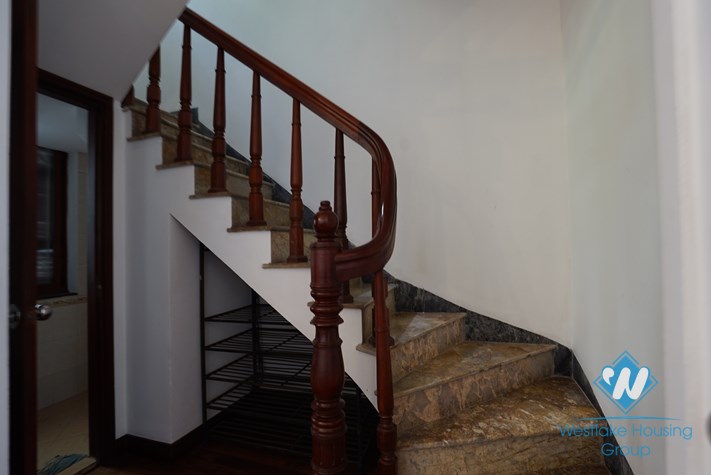 A spacious three-bedroom house on Lac Chinh street, Truc Bach area, Ba Dinh
