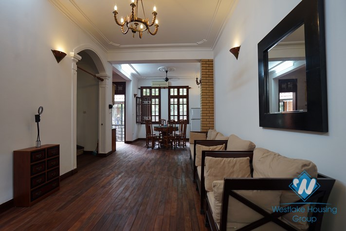 A spacious three-bedroom house on Lac Chinh street, Truc Bach area, Ba Dinh