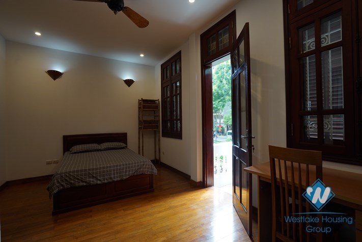 A spacious three-bedroom house on Lac Chinh street, Truc Bach area, Ba Dinh