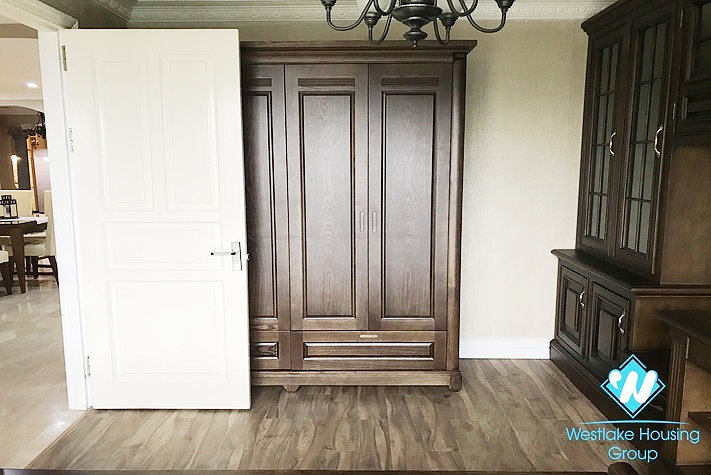 A classic 4 bedroom apartment for rent in Ciputra Compound. 