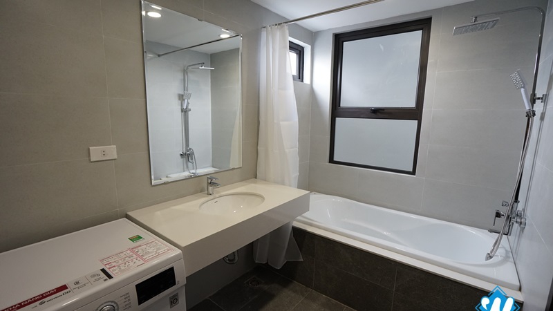 Modern apartment with a balcony and lake view on Kim Ma Str