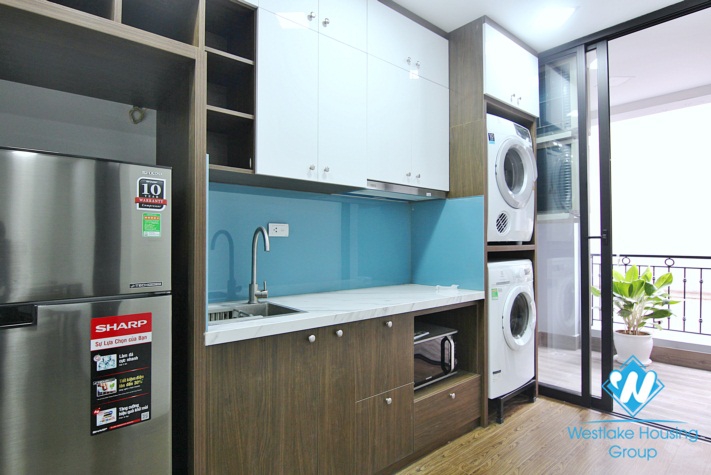 A nice furnitured apartment with lovely balcony for rent on To Ngoc Van