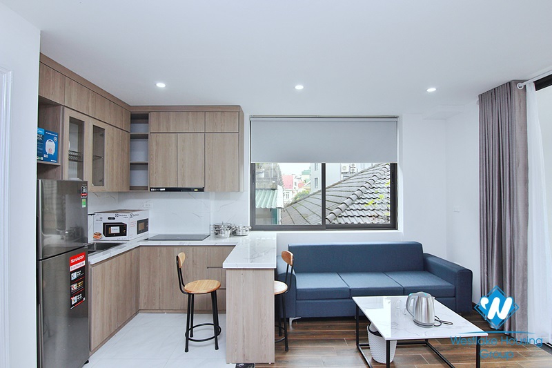 Lovely 01 bedroom apartment with a balcony on To Ngoc Van, Tay Ho, Ha Noi for rent