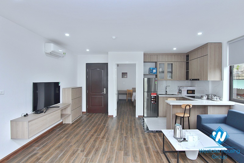 Lovely 01 bedroom apartment with a balcony on To Ngoc Van, Tay Ho, Ha Noi for rent