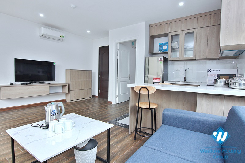 Lovely 01 bedroom apartment with a balcony on To Ngoc Van, Tay Ho, Ha Noi for rent