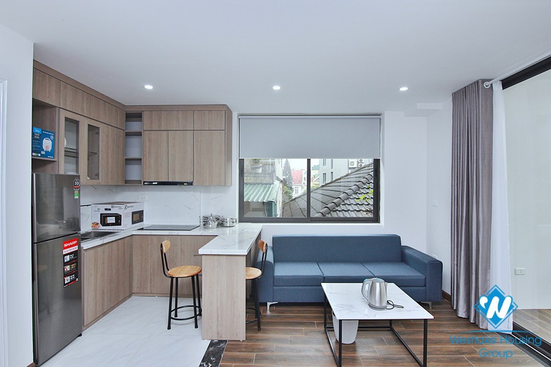 Lovely 01 bedroom apartment with a balcony on To Ngoc Van, Tay Ho, Ha Noi for rent