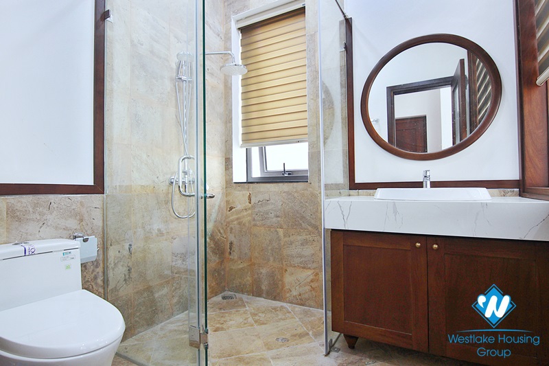 Spacious 4-bedroom apartment with a balcony on Tay Ho street, Tay Ho for rent