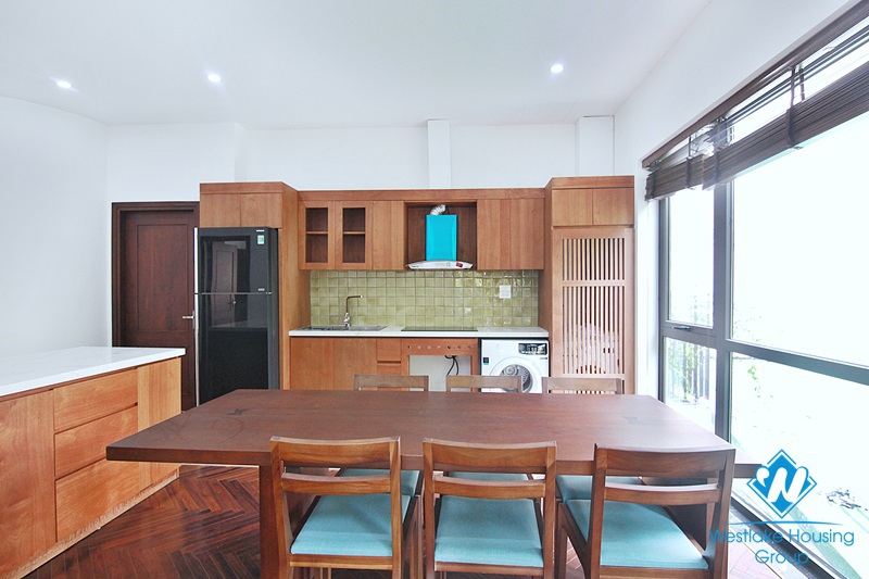 Spacious 4-bedroom apartment with a balcony on Tay Ho street, Tay Ho for rent