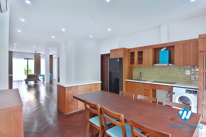 Spacious 4-bedroom apartment with a balcony on Tay Ho street, Tay Ho for rent