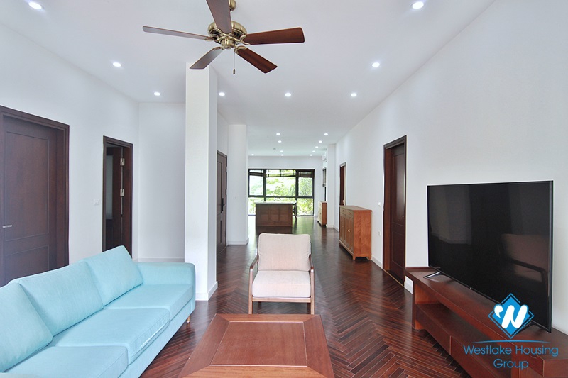 Spacious 4-bedroom apartment with a balcony on Tay Ho street, Tay Ho for rent