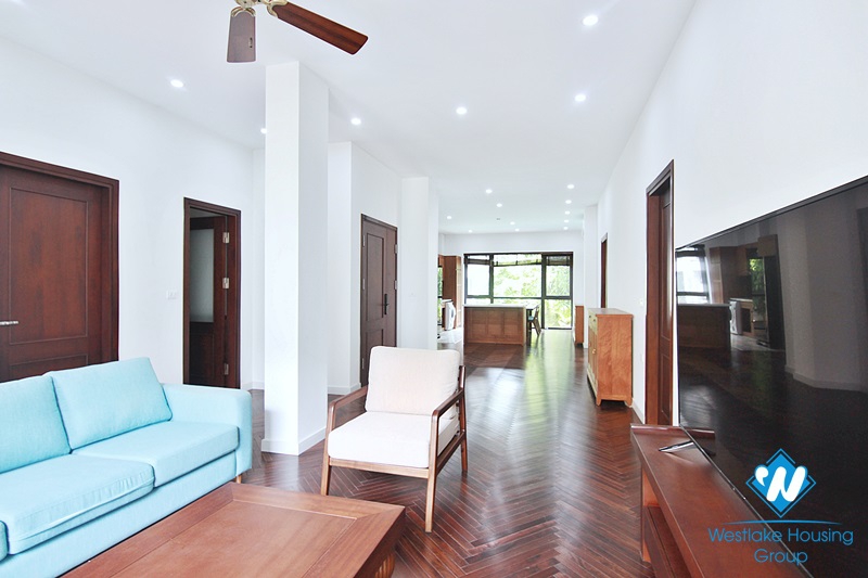 Spacious 4-bedroom apartment with a balcony on Tay Ho street, Tay Ho for rent