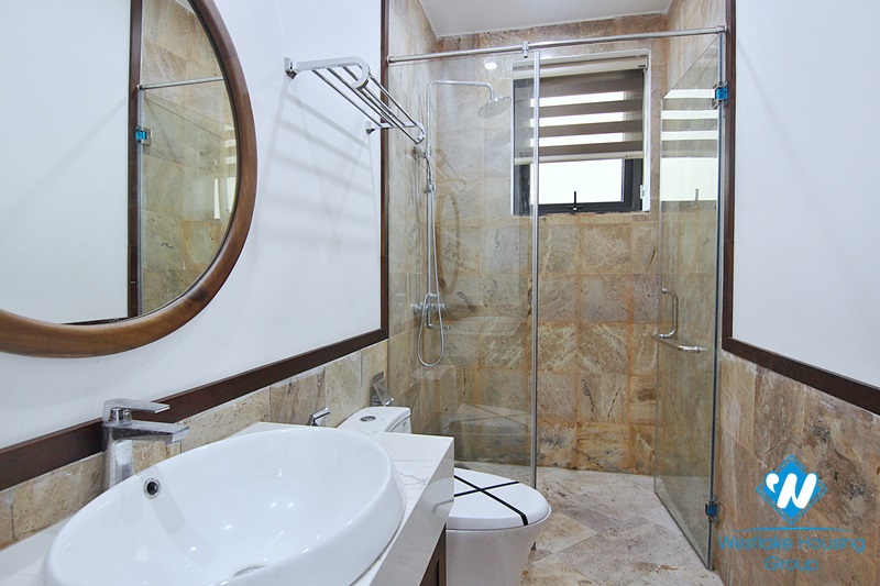 Spacious 4-bedroom apartment with a balcony on Tay Ho street, Tay Ho for rent