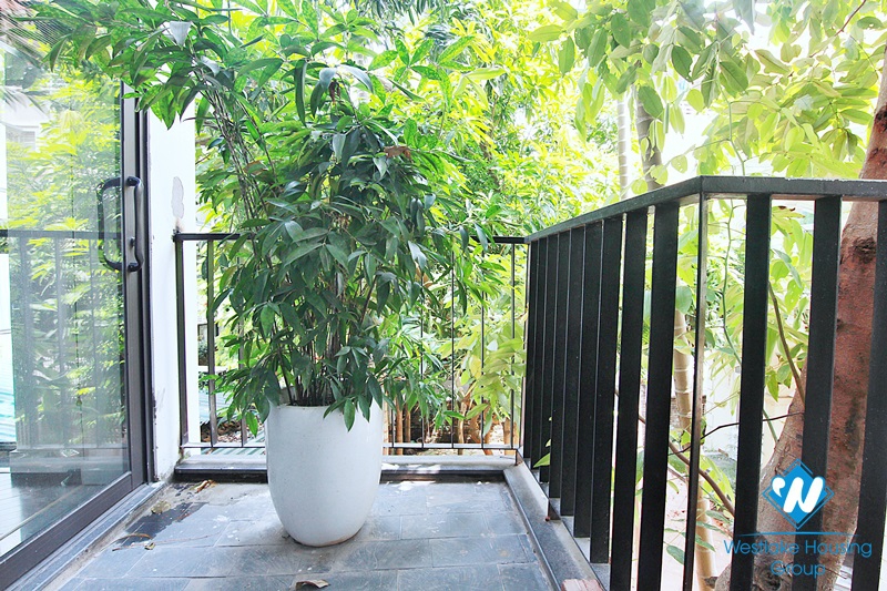Spacious 4-bedroom apartment with a balcony on Tay Ho street, Tay Ho for rent