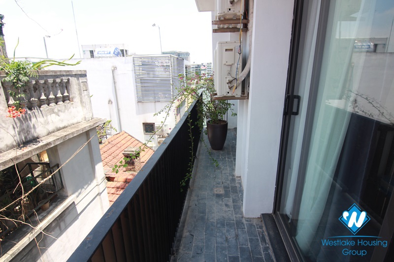 Bright and spacious 1-bedroom apartment with a nice balcony in Tay Ho