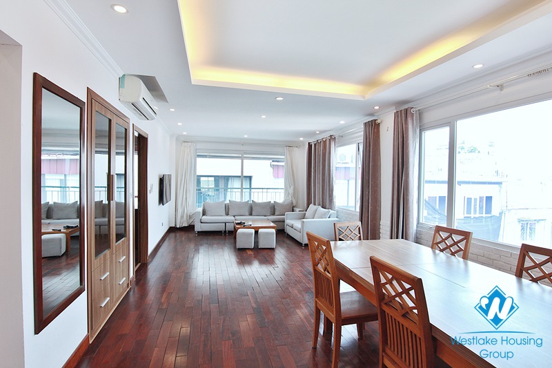 Super bright and spacious 3-bedroom with a big balcony apartment for rent on To Ngoc Van