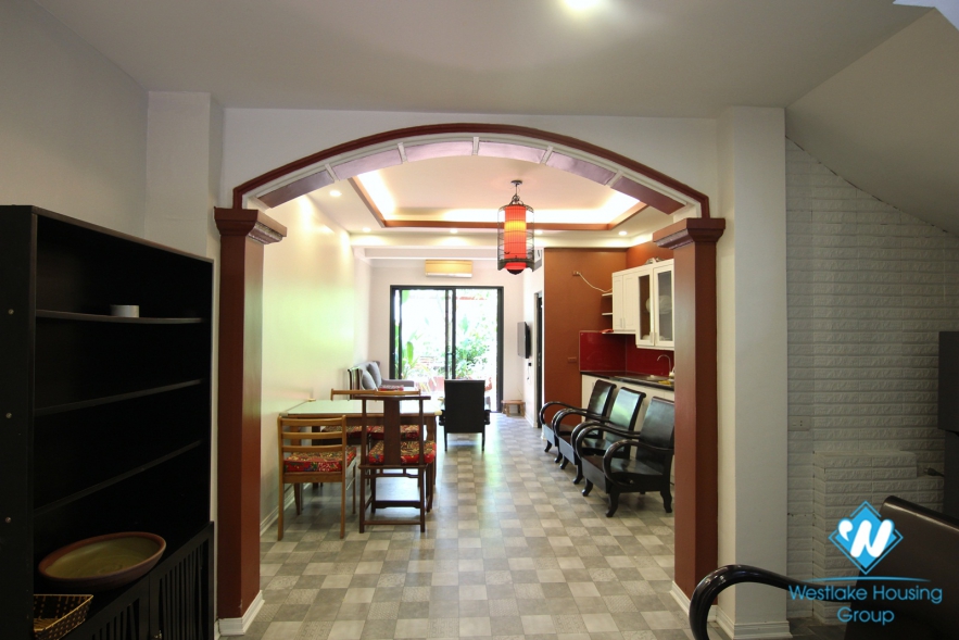 Fashionable and modern design duplex with lovely gardern for rent in Long Biên