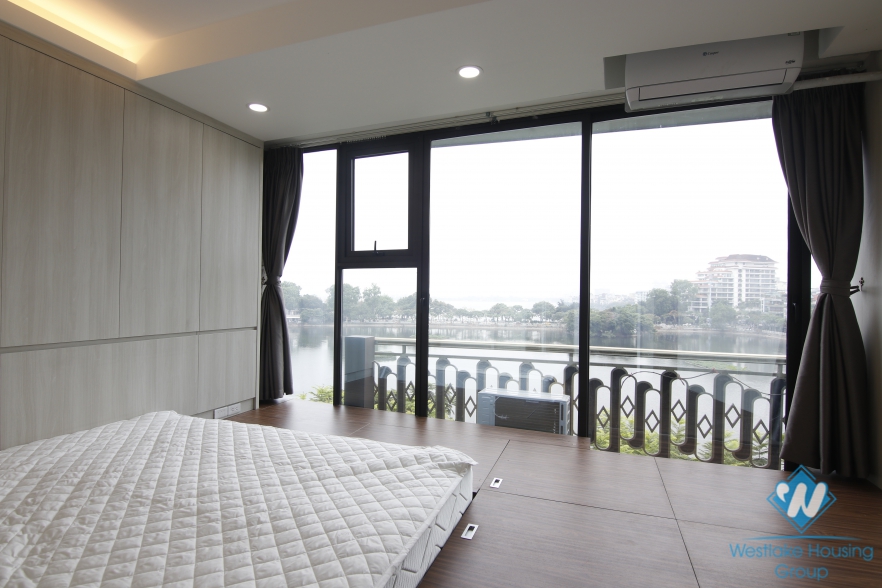 Breaking lake-view 2  bedroom in the super nice modern apartment in Trấn Vũ for rent