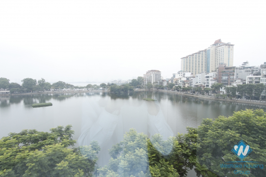 Breaking lake-view 2  bedroom in the super nice modern apartment in Trấn Vũ for rent