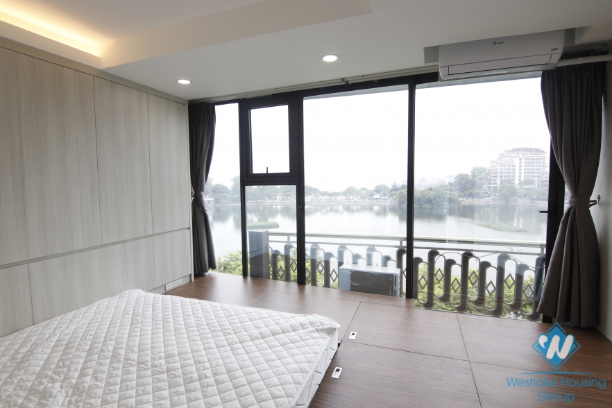 Breaking lake-view 2  bedroom in the super nice modern apartment in Trấn Vũ for rent