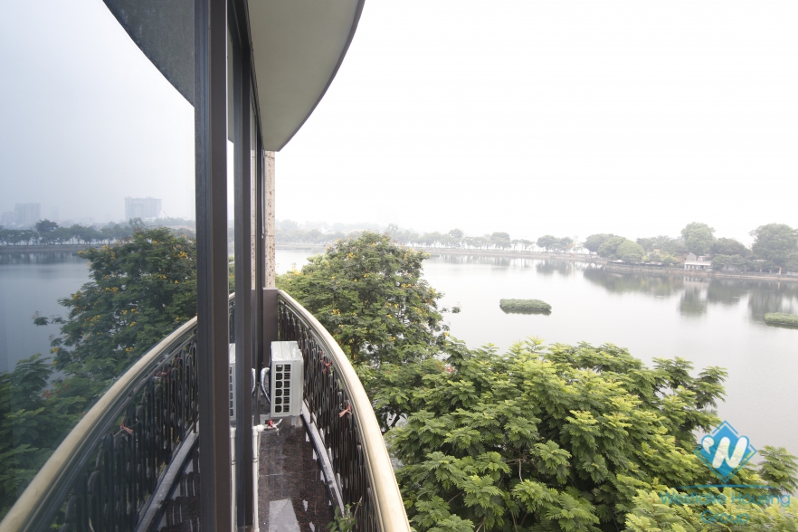 Breaking lake-view 2  bedroom in the super nice modern apartment in Trấn Vũ for rent