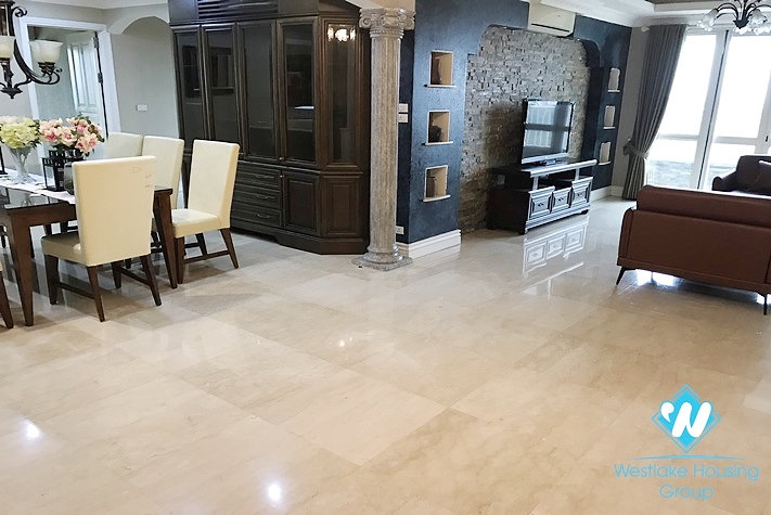A classic 4 bedroom apartment for rent in Ciputra Compound. 