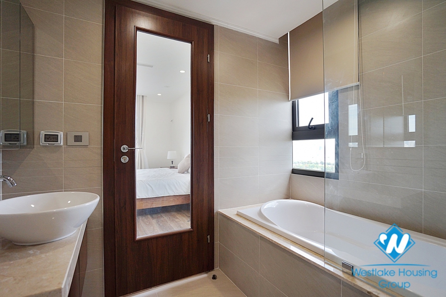 Brand new lake view 2 bedroom apartment for rent in HDI tower Hai Ba Trung