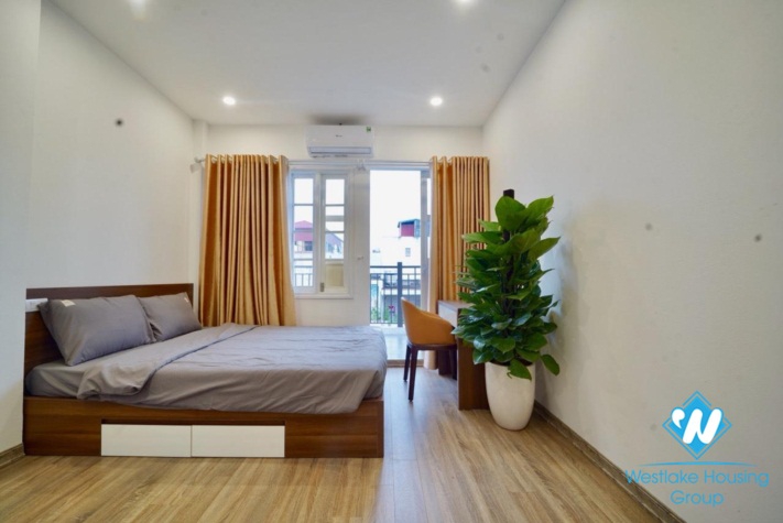 A nice 1 bedroom studio in soughtly with lovely balcony for rent in Cau giay