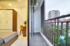 A nice 1 bedroom studio in soughtly with lovely balcony for rent in Cau giay