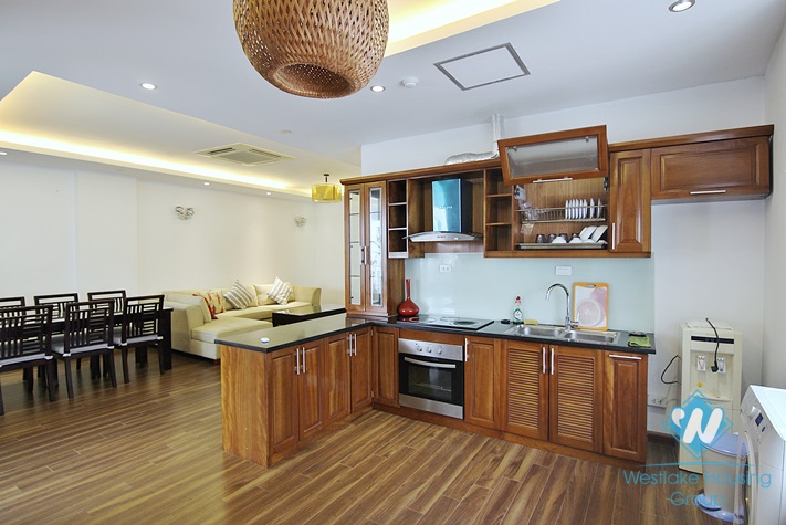 Serviced apartment with huge balcony for rent in Xuan Dieu, Tay Ho